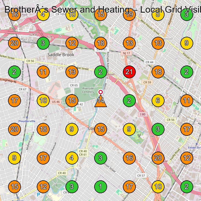 Brother´s Sewer and Heating Fontanero GeoGrid ranking map for None
