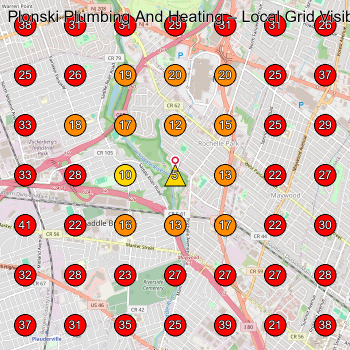 Plonski Plumbing And Heating GeoGrid visibility map for Fontanero in None