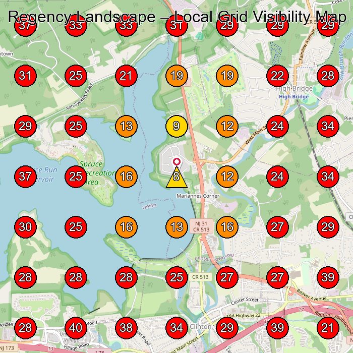 Regency Landscape GeoGrid visibility map for Paving Contractor in Annandale