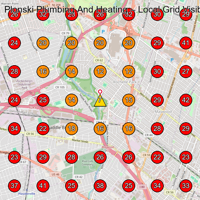 Plonski Plumbing And Heating GeoGrid visibility map for Plumber in None