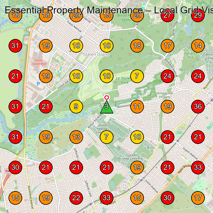 Essential Property Maintenance GeoGrid visibility map for Concrete Contractor in Staten Island