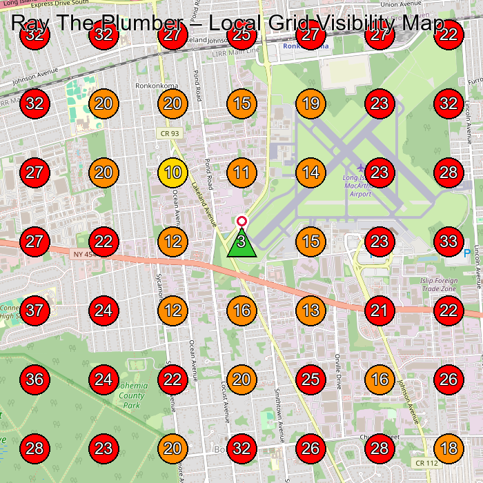 Ray The Plumber GeoGrid visibility map for Plumber in Bohemia