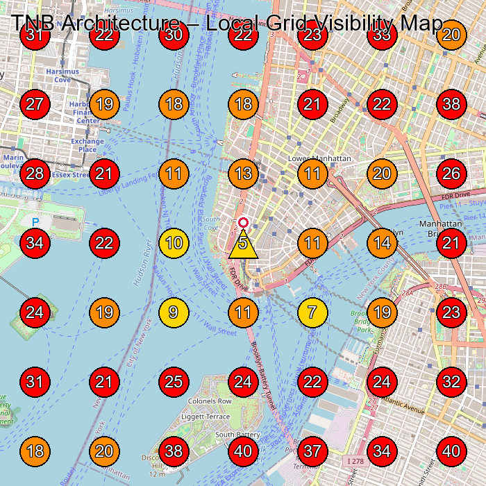 TNB Architecture GeoGrid visibility map for Home Builder in New York