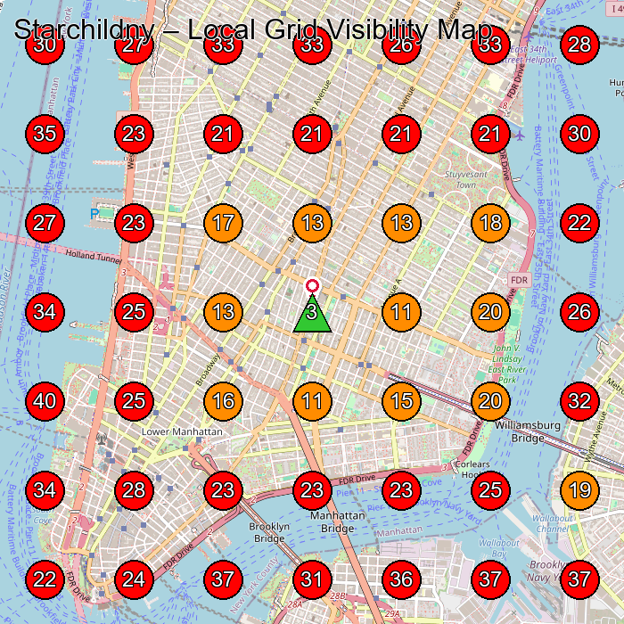 Starchildny GeoGrid visibility map for Day Care Center in New York