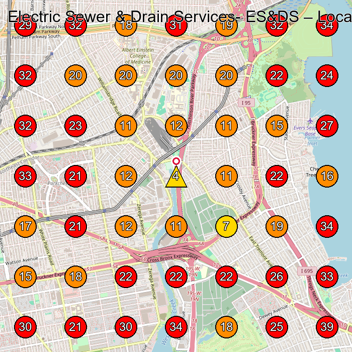 Electric Sewer & Drain Services- ES&DS GeoGrid visibility map for Plumber in None