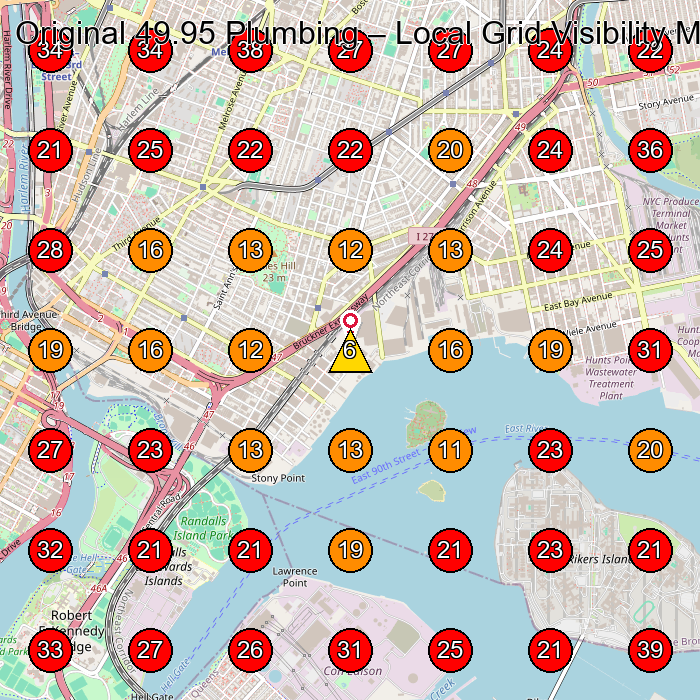 Original 49.95 Plumbing GeoGrid visibility map for Plumber in None