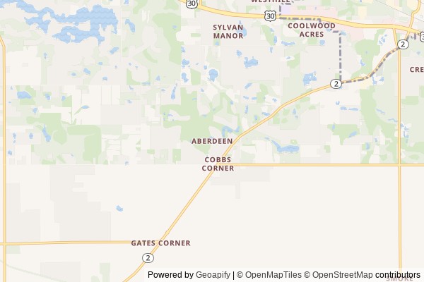 Aberdeen digital marketing agency - Local SEO in Aberdeen IN - GeoGrid map of Aberdeen NY visibility