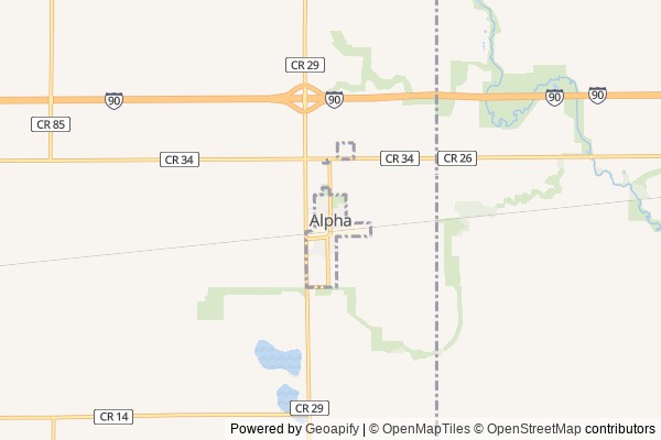 Alpha digital marketing agency - Local SEO in Alpha MN - GeoGrid map of Alpha NY visibility
