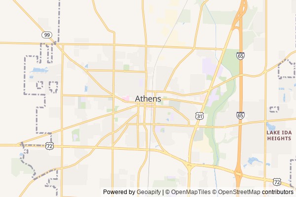 Athens digital marketing agency - Local SEO in Athens AL - GeoGrid map of Athens NY visibility