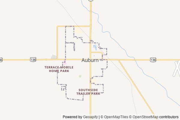 Auburn digital marketing agency - Local SEO in Auburn NE - GeoGrid map of Auburn NY visibility