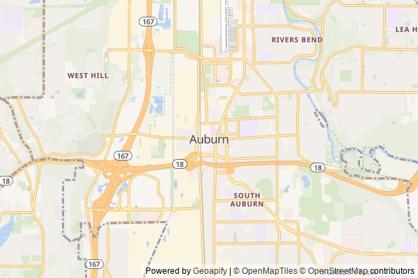 Auburn digital marketing agency - Local SEO in Auburn WA - GeoGrid map of Auburn NY visibility