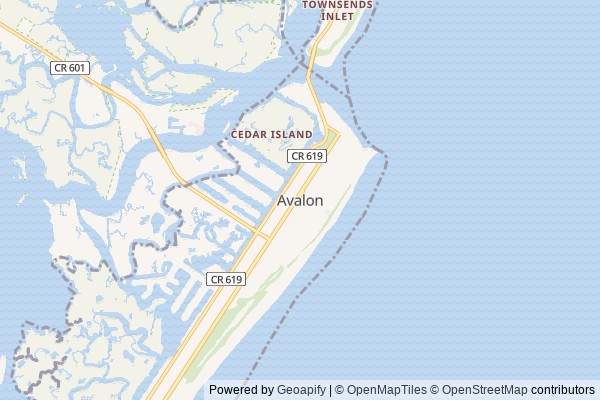 Avalon digital marketing agency - Local SEO in Avalon NJ - GeoGrid map of Avalon NY visibility