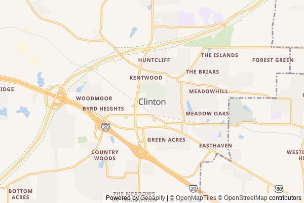 Clinton digital marketing agency - Local SEO in Clinton MS - GeoGrid map of Clinton NY visibility