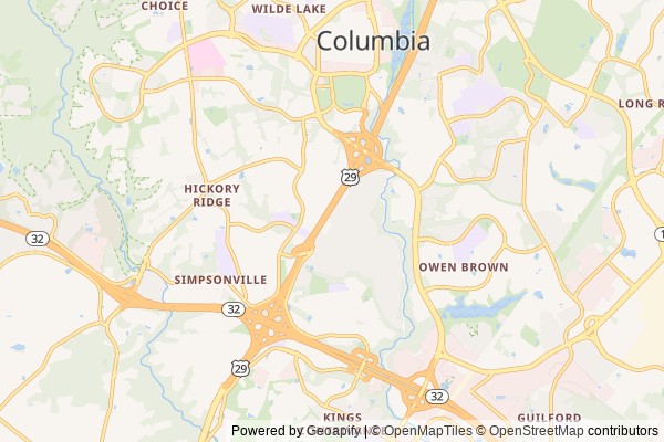 Columbia digital marketing agency - Local SEO in Columbia MD - GeoGrid map of Columbia NY visibility