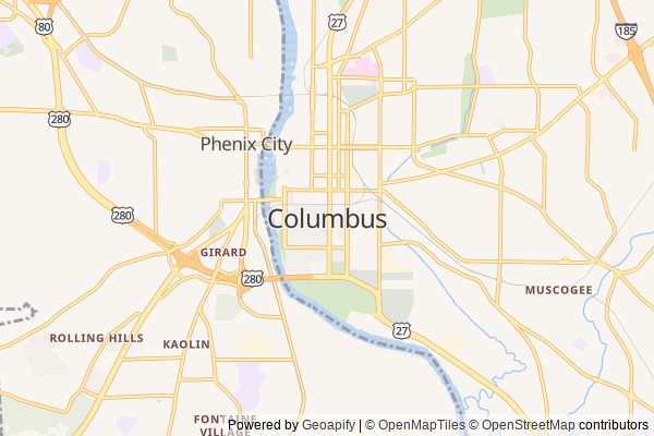 Columbus digital marketing agency - Local SEO in Columbus GA - GeoGrid map of Columbus NY visibility