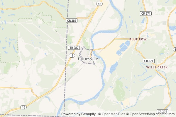 Conesville digital marketing agency - Local SEO in Conesville OH - GeoGrid map of Conesville NY visibility