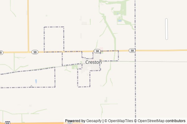Creston digital marketing agency - Local SEO in Creston IL - GeoGrid map of Creston NY visibility