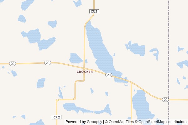 Crocker digital marketing agency - Local SEO in Crocker SD - GeoGrid map of Crocker NY visibility