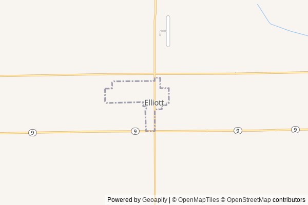 Elliott digital marketing agency - Local SEO in Elliott IL - GeoGrid map of Elliott NY visibility