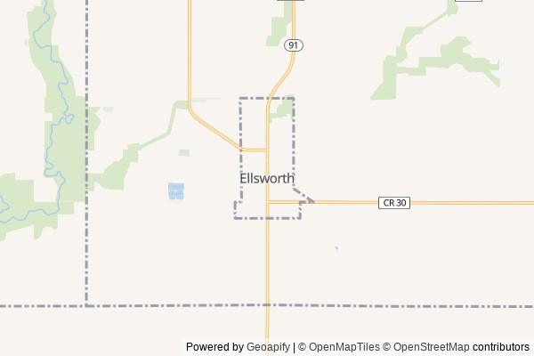 Ellsworth digital marketing agency - Local SEO in Ellsworth MN - GeoGrid map of Ellsworth NY visibility