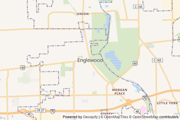 Englewood digital marketing agency - Local SEO in Englewood OH - GeoGrid map of Englewood NY visibility