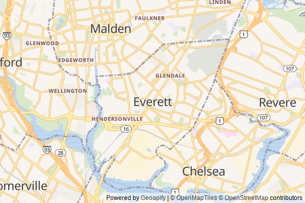 Everett digital marketing agency - Local SEO in Everett MA - GeoGrid map of Everett NY visibility