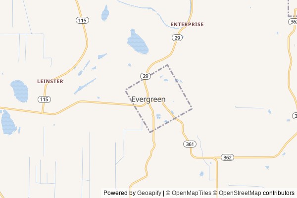 Evergreen digital marketing agency - Local SEO in Evergreen LA - GeoGrid map of Evergreen NY visibility