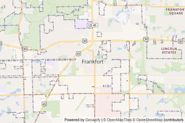 Frankfort digital marketing agency - Local SEO in Frankfort IL - GeoGrid map of Frankfort NY visibility