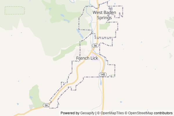 French Lick digital marketing agency - Local SEO in French Lick IN - GeoGrid map of French Lick NY visibility