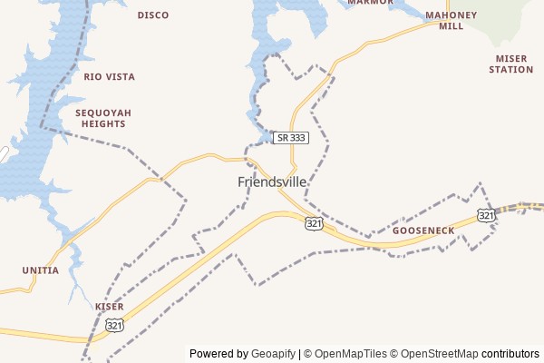 Friendsville digital marketing agency - Local SEO in Friendsville TN - GeoGrid map of Friendsville NY visibility