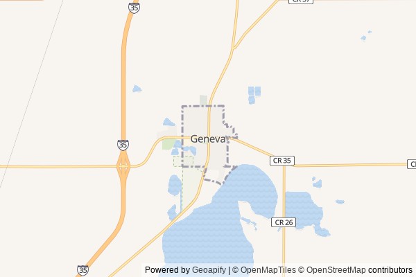 Geneva digital marketing agency - Local SEO in Geneva MN - GeoGrid map of Geneva NY visibility