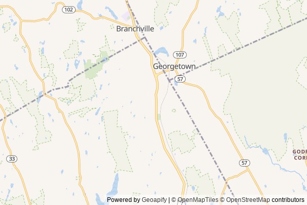 Georgetown digital marketing agency - Local SEO in Georgetown CT - GeoGrid map of Georgetown NY visibility