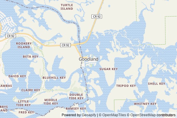 Goodland digital marketing agency - Local SEO in Goodland FL - GeoGrid map of Goodland NY visibility