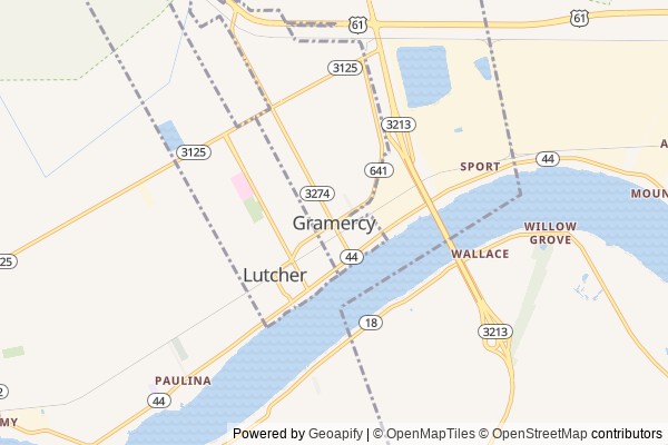 Gramercy digital marketing agency - Local SEO in Gramercy LA - GeoGrid map of Gramercy NY visibility