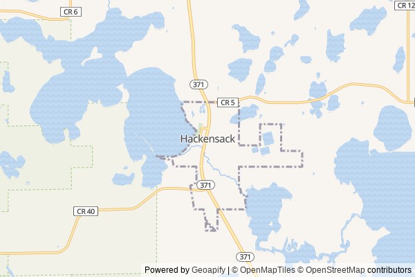 Hackensack digital marketing agency - Local SEO in Hackensack MN - GeoGrid map of Hackensack NY visibility