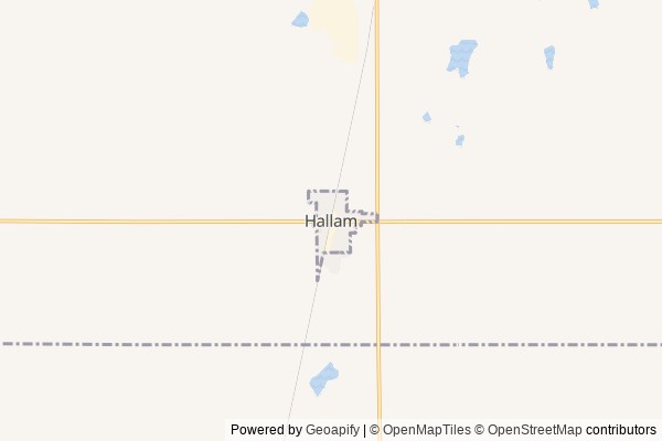 Hallam digital marketing agency - Local SEO in Hallam NE - GeoGrid map of Hallam NY visibility