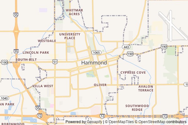 Hammond digital marketing agency - Local SEO in Hammond LA - GeoGrid map of Hammond NY visibility