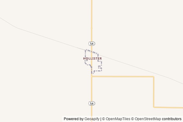 Hollister digital marketing agency - Local SEO in Hollister OK - GeoGrid map of Hollister NY visibility