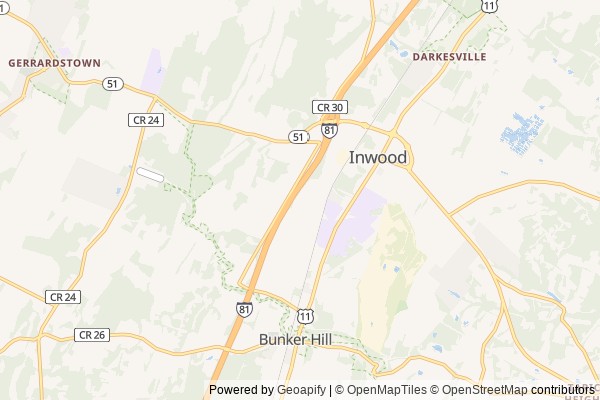 Inwood digital marketing agency - Local SEO in Inwood WV - GeoGrid map of Inwood NY visibility