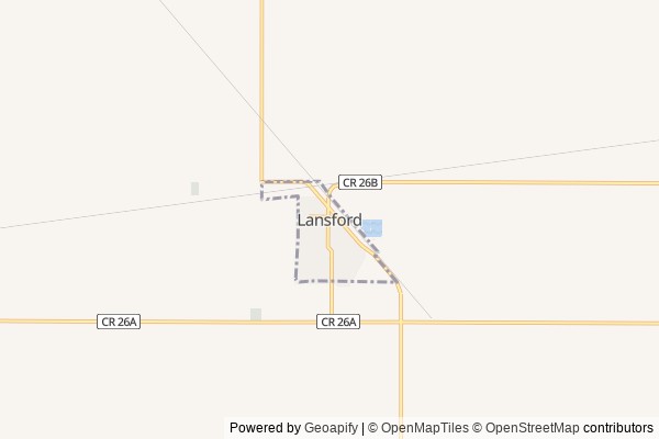 Lansford digital marketing agency - Local SEO in Lansford ND - GeoGrid map of Lansford NY visibility