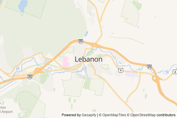 Lebanon digital marketing agency - Local SEO in Lebanon NH - GeoGrid map of Lebanon NY visibility