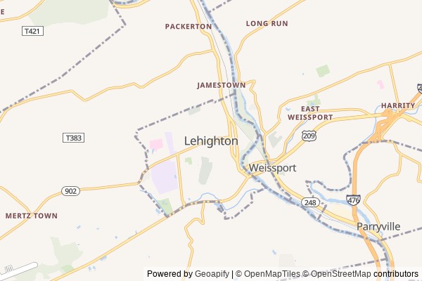 Lehighton digital marketing agency - Local SEO in Lehighton PA - GeoGrid map of Lehighton NY visibility