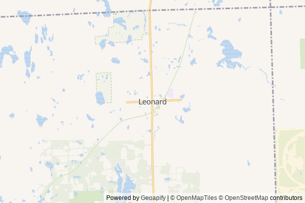 Leonard digital marketing agency - Local SEO in Leonard MI - GeoGrid map of Leonard NY visibility