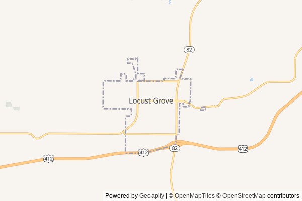 Locust Grove digital marketing agency - Local SEO in Locust Grove OK - GeoGrid map of Locust Grove NY visibility