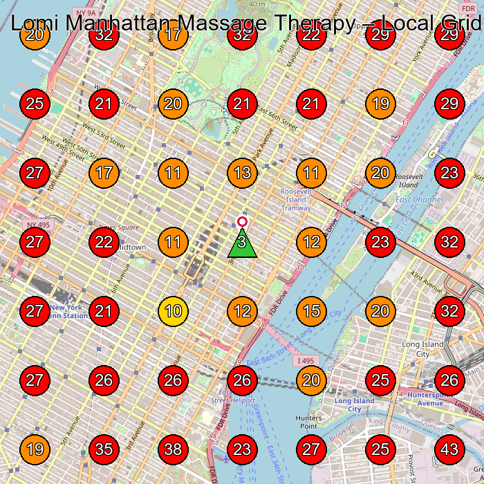 Lomi Manhattan Massage Therapy GeoGrid visibility map for Medical Spa in New York