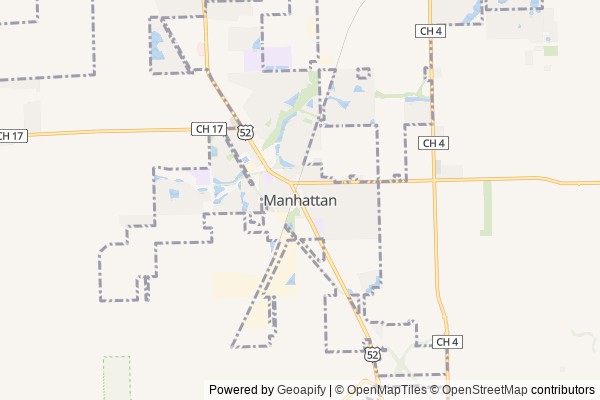 Manhattan digital marketing agency - Local SEO in Manhattan IL - GeoGrid map of Manhattan NY visibility