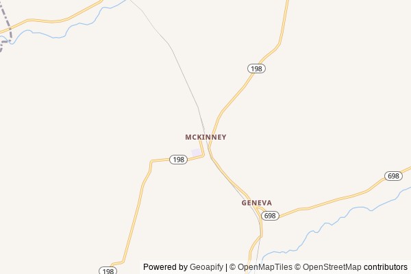 McKinney digital marketing agency - Local SEO in McKinney KY - GeoGrid map of McKinney NY visibility
