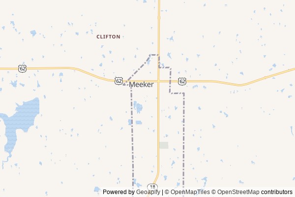 Meeker digital marketing agency - Local SEO in Meeker OK - GeoGrid map of Meeker NY visibility