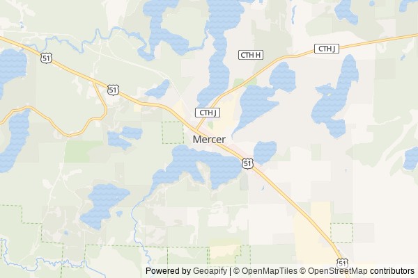 Mercer digital marketing agency - Local SEO in Mercer WI - GeoGrid map of Mercer NY visibility