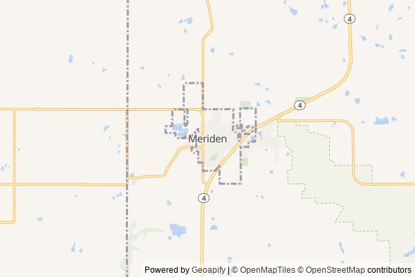Meriden digital marketing agency - Local SEO in Meriden KS - GeoGrid map of Meriden NY visibility